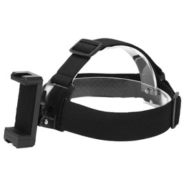 Headband Mount, Head Mounted Phone Holder, First Perspective Video Outdoor Live Shooting Holder with Phone Clip