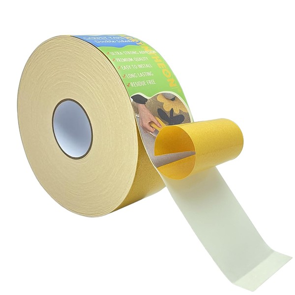 ARRYNTHEON Double Sided Carpet Tape for Hardwood Floors 2 Inch