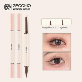 GECOMO 더블 엔드 거짓말 누에 펜슬 아이라이너 메이크업 쉬머 01mm 아이섀도우 GECOMO Double End False Silk Pencil Eyeliner Makeup Shimmer 01mm Eyeshadow [211036]