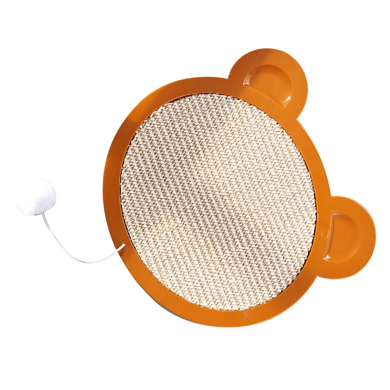 Sisal Cat Scratching Board Cartoon Cute Bear Head Shape Grinding
