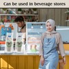 PerKoop PerKoop 500 Pcs Drink Carrier for Delivery Clear Cup