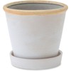 Posh Living 30737 Snow Glossy Pot 5.3 x 5.3 x