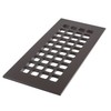 Reggio Register Square Floor Register 4X10. Oil Rubbed Bronze Cast