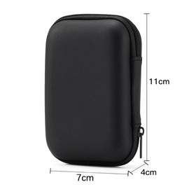 Headphone Box, Headphone Protective Case, Headphone Storage, Small, Compact Headphone Box, Accessory Storage, Thin, Portable, Convenient, Semi-Hard Box, Shockproof, Inner Mesh Bag, Can be Used to