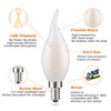 AIELIT Frosted E12 Candelabra LED Bulb, Dimmable, 2 Watt(25W Equivalent),