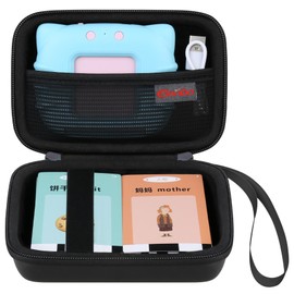 Kids Toddler Talking Flash Cards Learning Toys Carrying Case for Kuovei/QuTZ/Startcan/Aullsaty/KOKODI/Fibevon Speech Therapy Autism Sensory Toys, Montessori Educational Cards Organizer Bag,Black