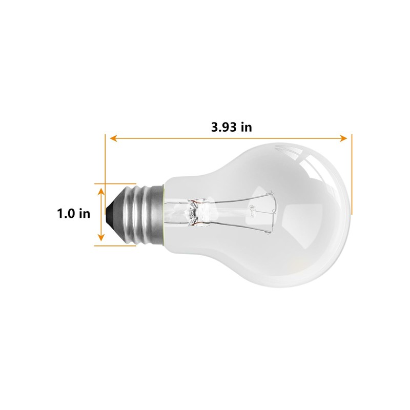 YXQZH 75 Watt Incandescent Bulbs, A19 E26 Base Warm White,