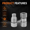 GLOCRORET 3/4" NPT Skid Steer Flat Face Hydraulic Quick Connect