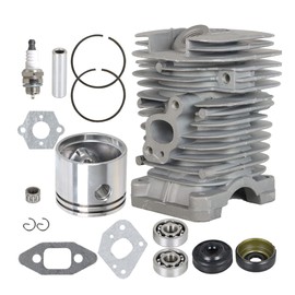 munirater 41.1MM Cylinder Piston Bearing Kit Replacement for Poulan Woodshark 2375 1950LE 1975 2050WT 2055 2055LE 2175 2250LE 2375LE 2450 42cc 40-47cc Chainsaw