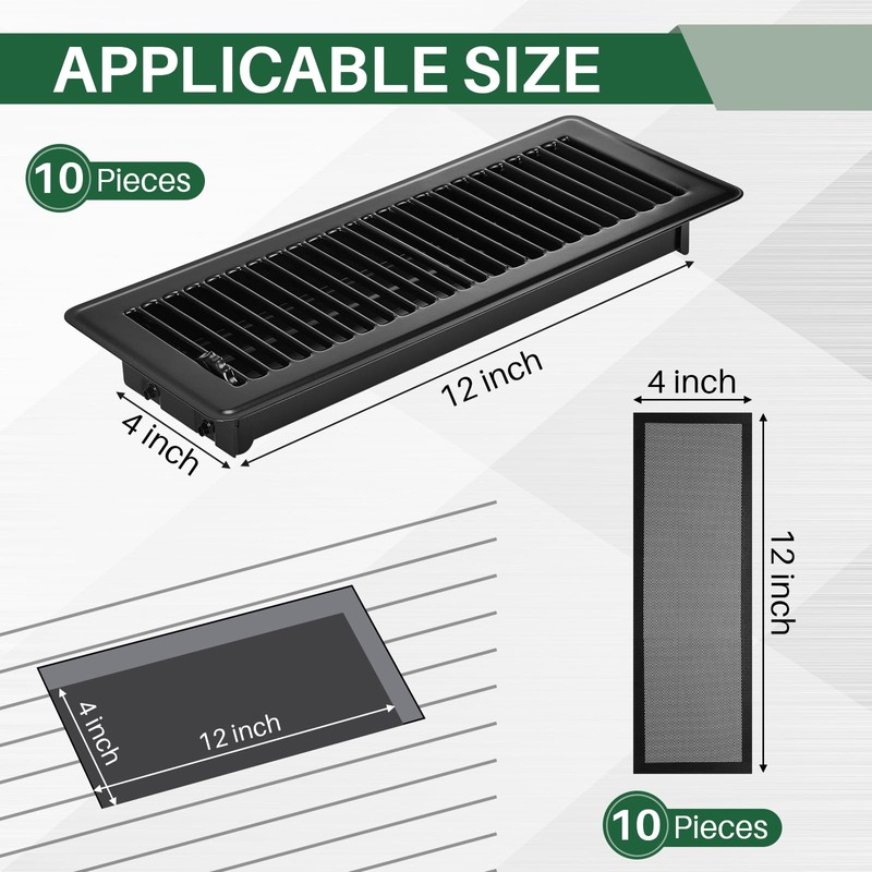 Retisee 20 Pcs Heavy Duty Floor Vent Covers Sets Including