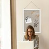 GDMINLO Cork Bulletin Board, with Linen 1-Pack Double-Sided, 16''X 12''Picture