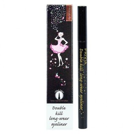 PREVIA Double Kill Longwear Eyeliner 0.4g Black 10ea