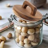DOITOOL Storage Jar Wooden Lid, Wide Mouth Canning Lids With