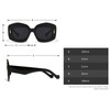 laureles Retro Classic Square Sunglasses Women Men Black Grey Rivets