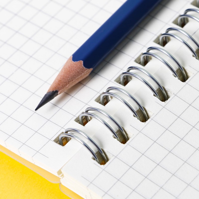 Smilo Spiral Notebook,A5 Graph Paper Notebook,5.75" x 8.19",80 Sheets (160