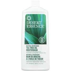DESERT ESSENCE MOUTHWASH,Tea Tree,Refill, 16 FZ(Pack of 3)