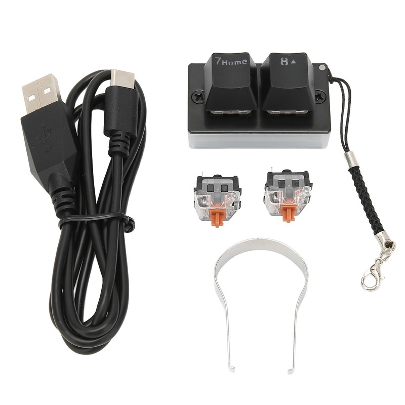 Two Key Keyboard USB Wired OSU Hot Swappable RGB Backlit