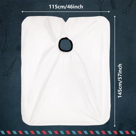 FEBSNOW Professional Hair Cutting Cape, 2 Pcs Hairdressing Barber Salon Cape with Closure Snap for Styling Coloring Hair Hair Cutting Cape Accessories