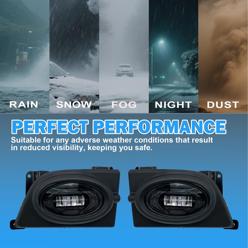 LED Fog Lights Compatible with 2006 2007 2008 Honda Civic