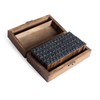 Co-link Alphabet Letters Stamps- Wooden Rubber Alphabet Letter Multipurpose Number