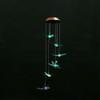 Outdoor Waterproof Solar Panel LED Dragonfly Wind Chimes Home Garden