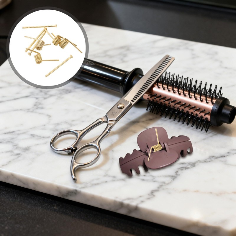 Didiseaon Stainless Steel Hair Clip V Shape Spring Metal Clip