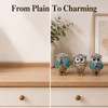 3-Piece Resin Owl Figurine Set – See Hear Speak No