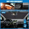 XCBYT Sun Protection Car Windscreen Interior Compatible with VW Touran