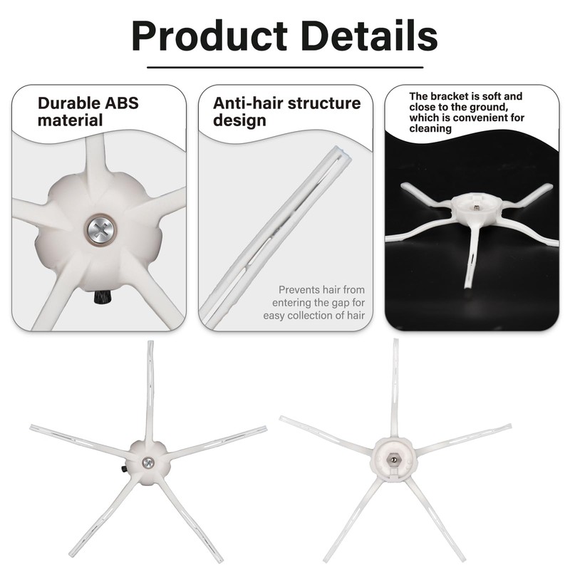 (10 Pieces) Side Brush Compatible with Roborock S7 Series S7