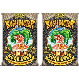 FoxFarm FX14100 Bush Doctor Coco Loco Plant Garden Indoor/Outdoor Potting Soil Mix for Plants, 2 Cubic Feet (2 Pack)