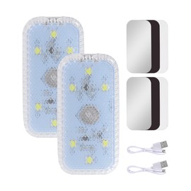 Flaconi 2 pieces car interior lighting, LED for car, LED car interior lighting, car interior lighting, LED eyes for car, suitable for car, motorhome, caravan
