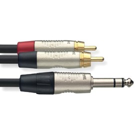 Stagg 10ft. N Series Y Cable - Stereo Phone Plug / 2 x RCA Male