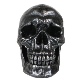 Ebros Karibik Jolly Roger Roter Bandana Pirat Totenkopf Aschenbecher Statue 12,4 cm hoch Nautische goldene Zähne Pirat Marauder mit Augenklappe