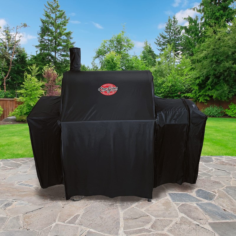 Char-Griller® Durable Polyester Grill and Smoker Cover with Waterproof Material,