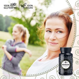 DiaPro® Manganese 365 high dose manganese tablets with 10 mg manganese per tablet from manganese bisglycinate, 365 pieces, annual supply, 100% vegan, laboratory tested