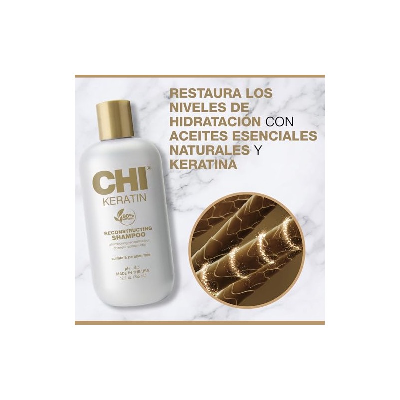 CHI Keratin Shampoo, 12 fl. oz.