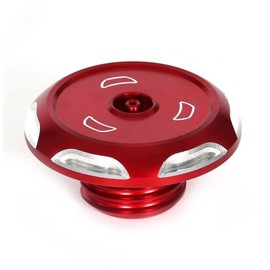 3D CNC CRF110 Front Fuel Tank Gas Cap Cover Accessories Compatible with CRF 110 CRF110F 2019-2024 CRF125 CRF125F 2019-2024 Motorcycle Fuel Tank Cap Red