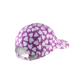 Sterntaler Baseball Cap Hearts – Girls' Cap with Metal Clasp – Summer Baseball Cap Made of Flame Yarn Jersey with All-Over Print Hearts – Sporty Baby and Children's Visor Cap UV Protection 50+,