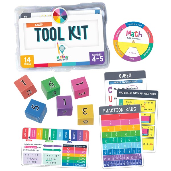 Carson Dellosa Be Clever Wherever Math Tool Kit, Grades 4-5