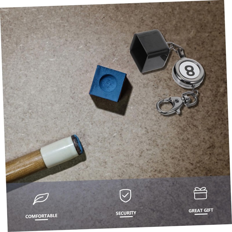 Kisangel Keyring Cue Chalk Holder Pool Chalk Holder Pocket Professional