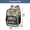 Glaphy Duck Camo Camouflage Clear Backpack PVC Transparent Backpack Lightweight