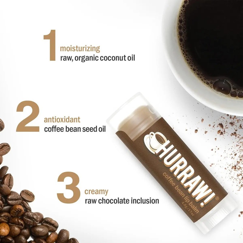 Bálsamo Labial De Grano De Café Paquete De 2 Orgánico
