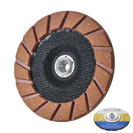 HONGUIS 7 inch Ceramic Bond Grinding Wheels,5/8"-11 Arbor Diamond Cup Grinding Disc for Concrete Smoothing Scratches Removal,30 Grit