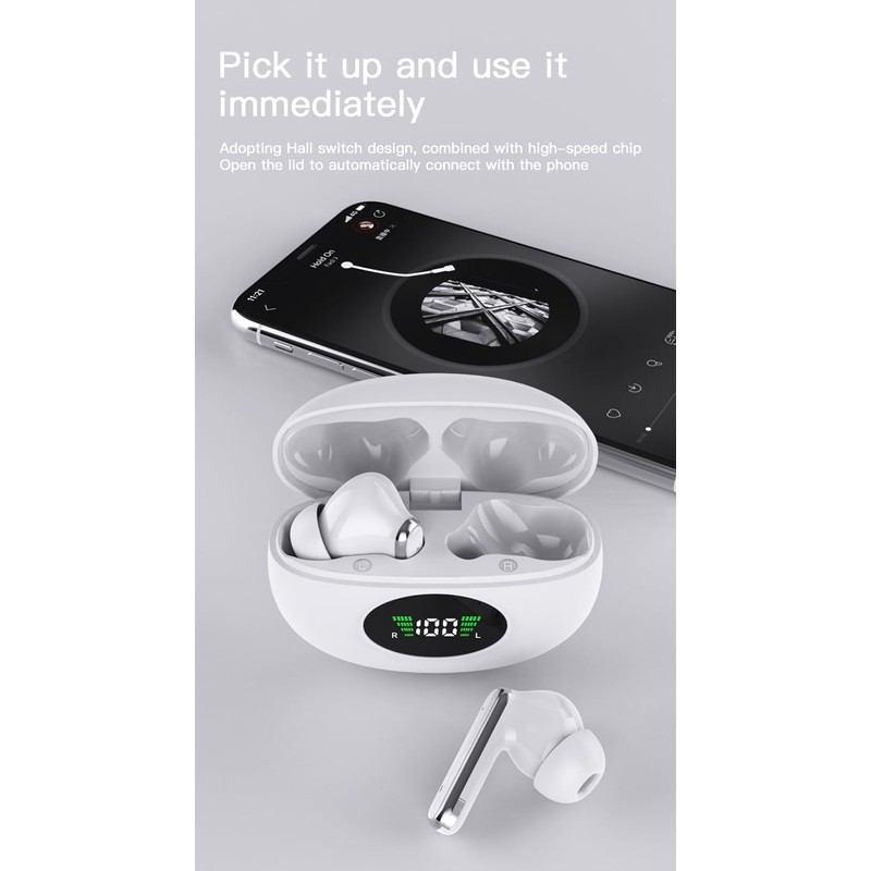 A90 Bluetooth earphones, equipped with an intelligent color touch screen,