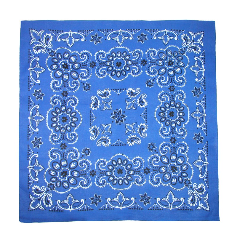CTM 27 Inch Extra Large Cotton Texas Paisley Bandana, Green