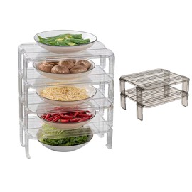 Raksonic - Estantes interiores para refrigerador, fáciles de organizar, ahorro de espacio, diseño duradero, adecuados para cocinas domésticas y refrigeradores de oficina, adecuados para usuarios de