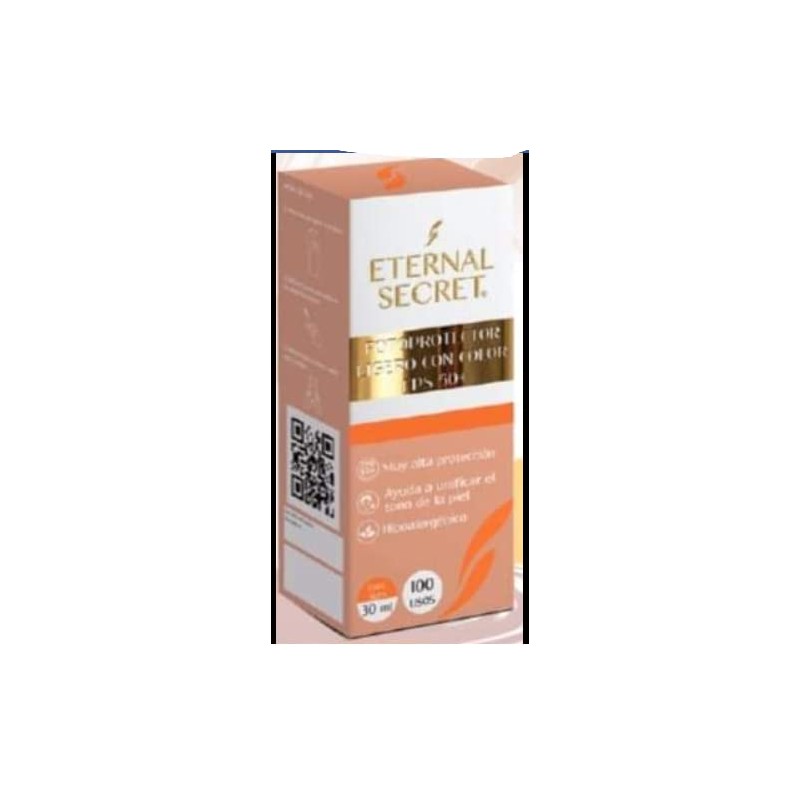 ETERNAL SECRET Fotoprotector Ligero con Color FPS 50+ 30
