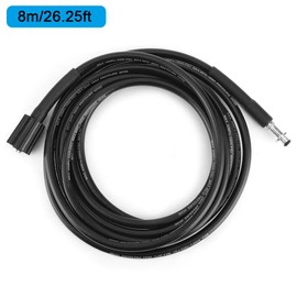 Tbest Pressure Washer Hose Rubber Black 8 Meters Fits Karcher K2 K3 K4 K5 1x Washing Hose Pipe