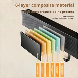 23.6in Width Retractable Clothes Drying Rack with Template, Wall Mounted Mesh Clothes Hanger Rack, Sweater Drying Rack with 6 Hooks, Laundry Drying Rack for Bathroom,Balcony,Wash Basins（2packs）