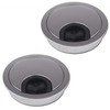 LouMaxx Cable Grommets Set of 2 Metal Cable Pass with